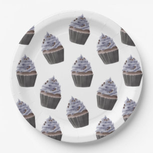 Cupcake Pattern  Paper Plate
