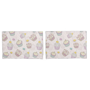 Cupcake Pattern Pillowcase