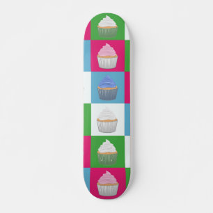Cupcake Pattern Skateboard