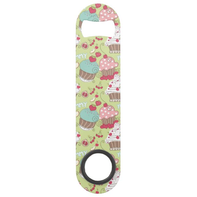 Cupcake pattern speed bottle opener (Front)