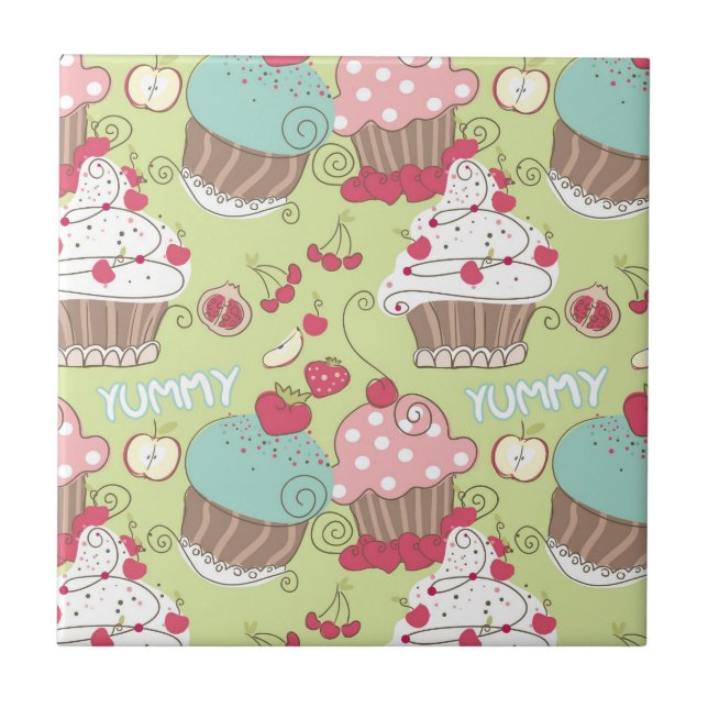 Cupcake pattern tile (Front)