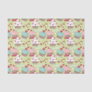 Cupcake pattern tissue paper