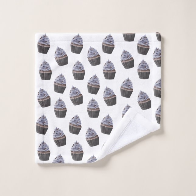Cupcake Pattern Wash Cloth (Wash Cloth)