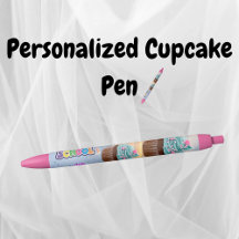 Cupcake personnalisé Retour à l'école Stylo Encre 
