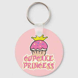 Cupcake Princess Keychain