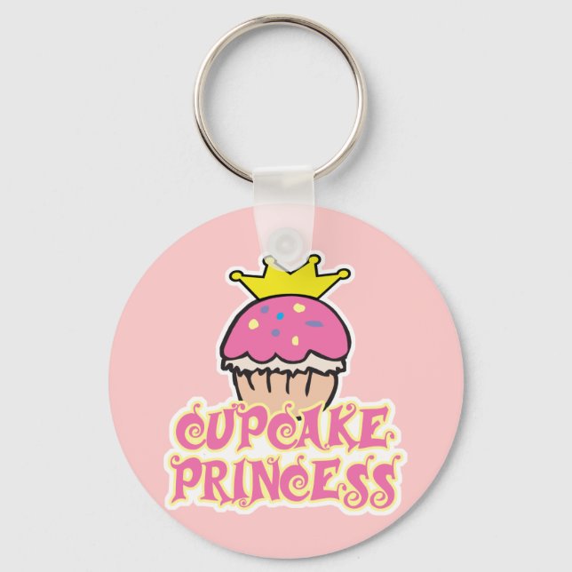 Cupcake Princess Keychain (Front)