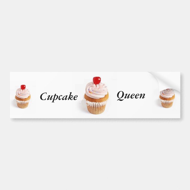 Cupcake Queen Bumper Sticker.. Bumper Sticker (Front)