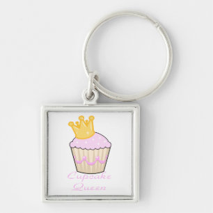 cupcake queen keychain
