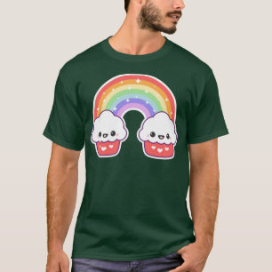 Cupcake Rainbow Twins T-Shirt