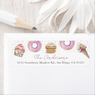 Cupcake rose Crème de glace & Donut