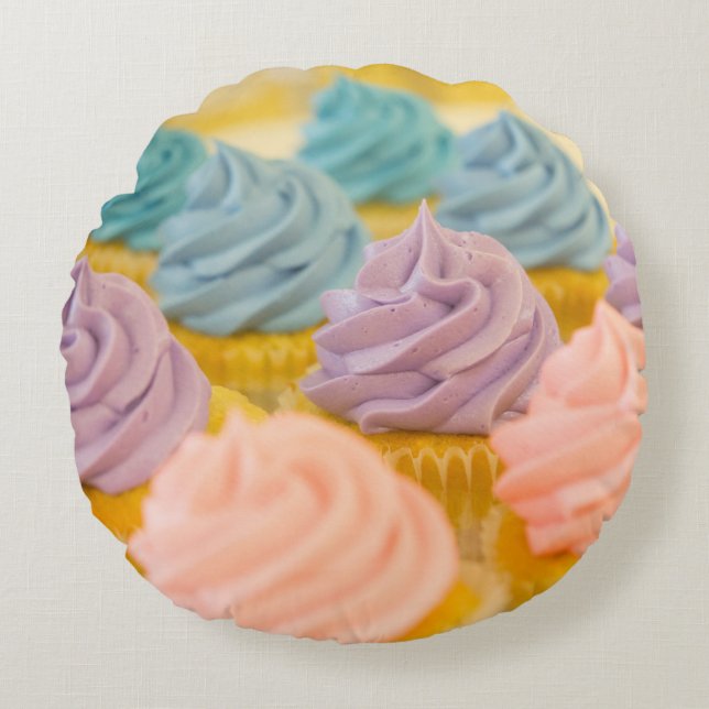 Cupcake Round Pillow (Front)