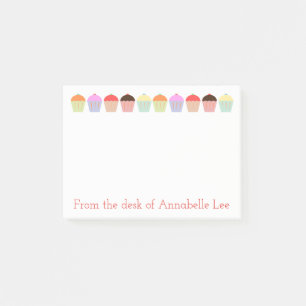 Cupcake Row Post-it Notes