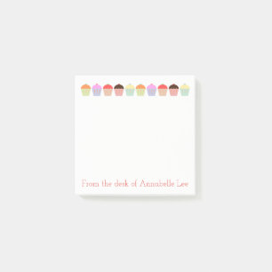 Cupcake Row Post-it Notes