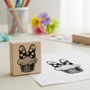 Cupcake Rubber Stamp