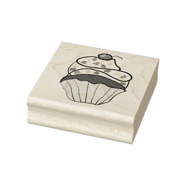 Cupcake Rubber Stamp (Stamp)