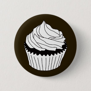 cupcake scribbles 2 inch round button