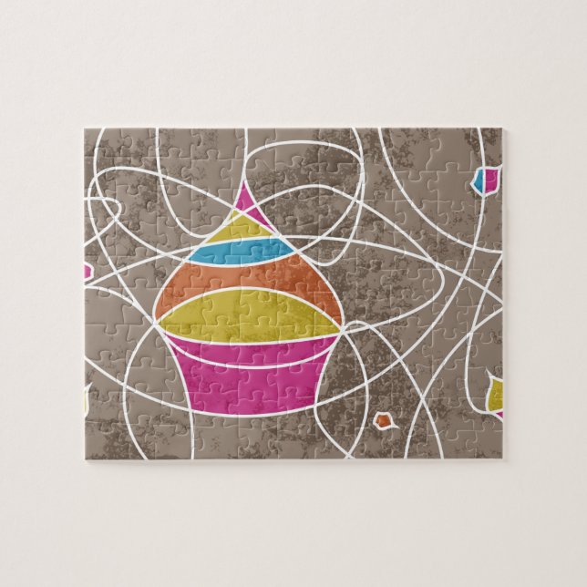 CUPCAKE shapes Jigsaw Puzzle (Horizontal)