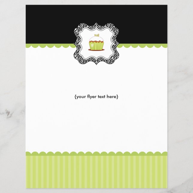 Cupcake Shop or Bakery Business Flyers (Front)