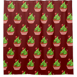 Cupcake Shower Curtain