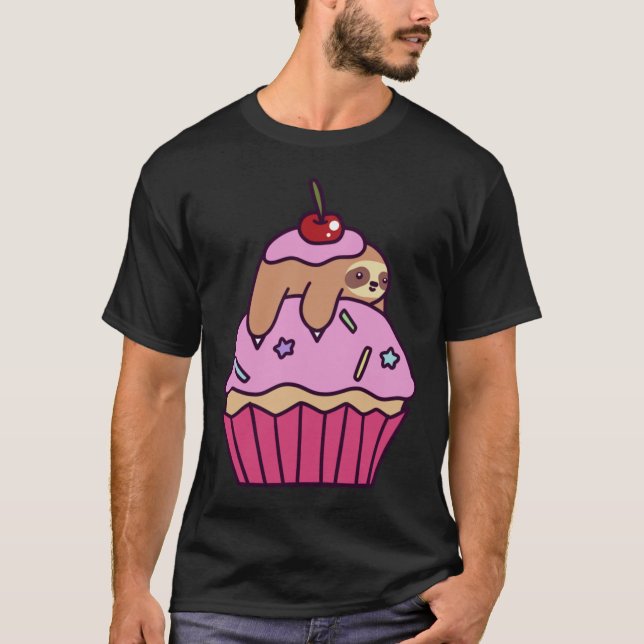 Cupcake Sloth T-Shirt (Front)