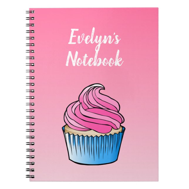 Cupcake Spiral Photo Notebook (Front)