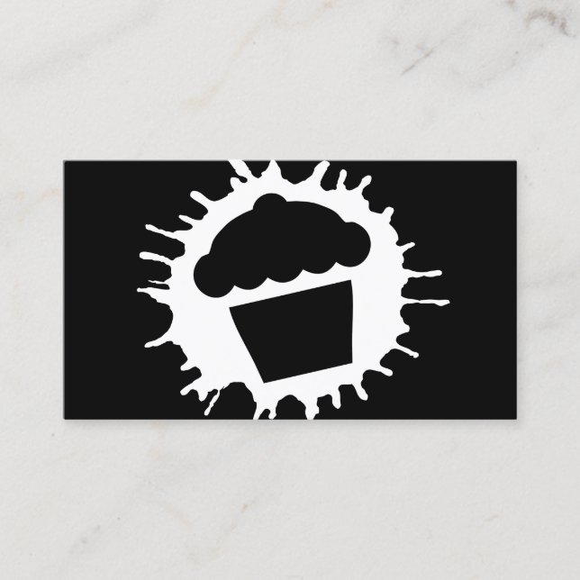 cupcake splatz black punch card (Front)