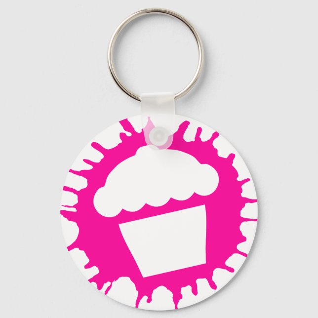 cupcake splatz keychain (Front)