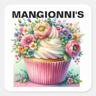 Cupcake  square sticker