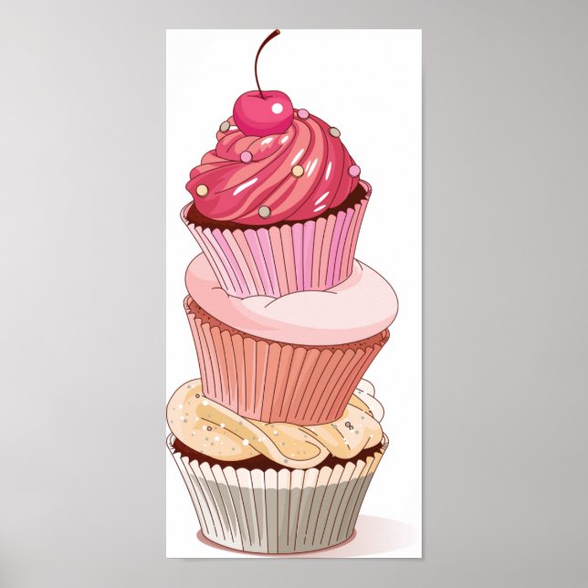 Cupcake Stack Poster (Front)