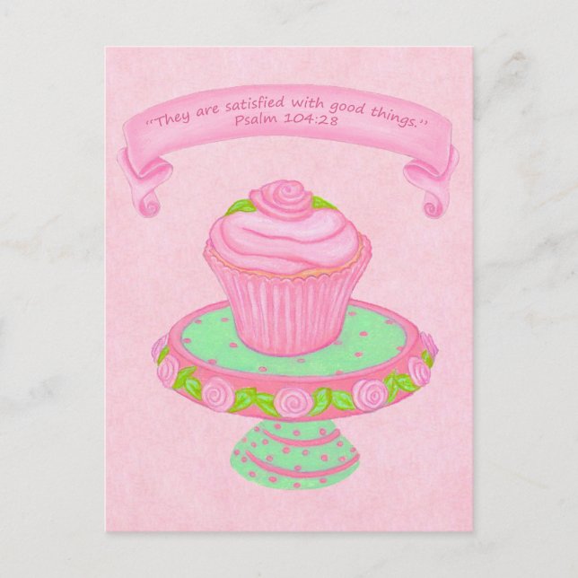 Cupcake Stand ~ Écriture 2 Carte postale (Devant)
