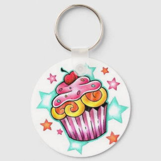 Cupcake Star Keychain