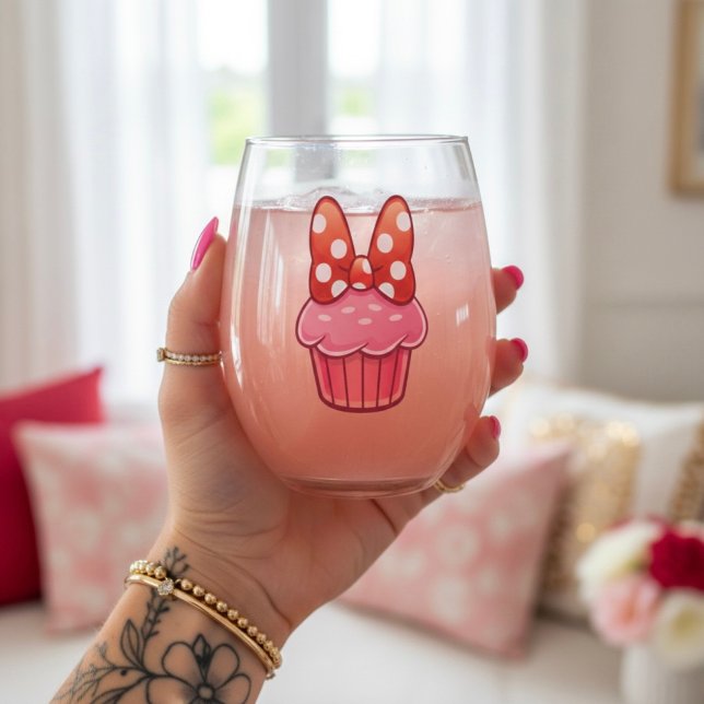 Cupcake Stemless Wine Glass (Creator Uploaded)