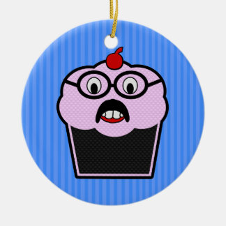 Cupcake Studmuffin Ceramic Ornament