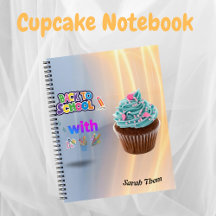 Cupcake sur mesure Retour à l'école Carnet spirale
