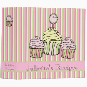 Cupcake Sweet Desserts Recipe Book Binder
