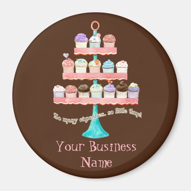 Cupcake Sweet Shoppe Magnets d'entreprise (Devant)