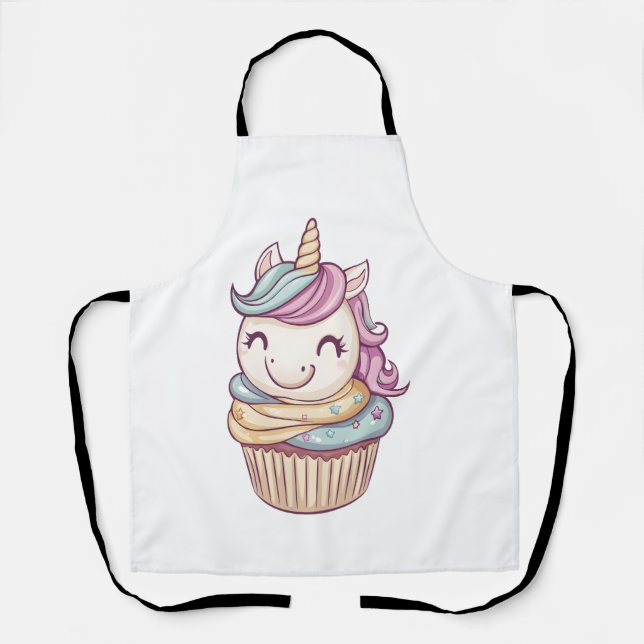 Cupcake Sweet Unicorn (1) Apron (Front)
