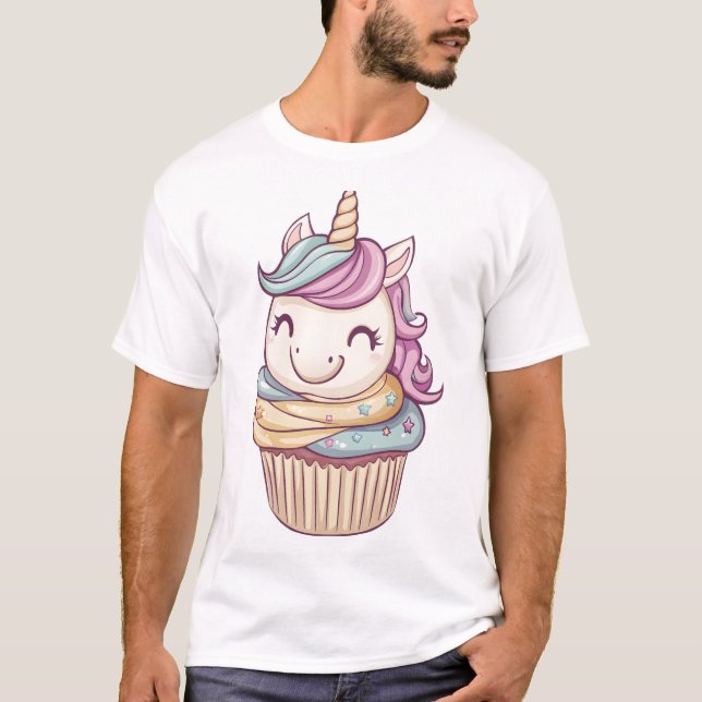 Cupcake Sweet Unicorn (1) T-Shirt (Front)
