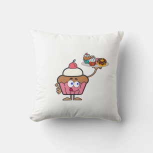 Cupcake Sweets Your Day Throw Pillow