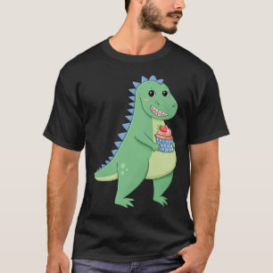 Cupcake T-Rex Dinosaur Baker Pastry Chef Dino Love T-Shirt