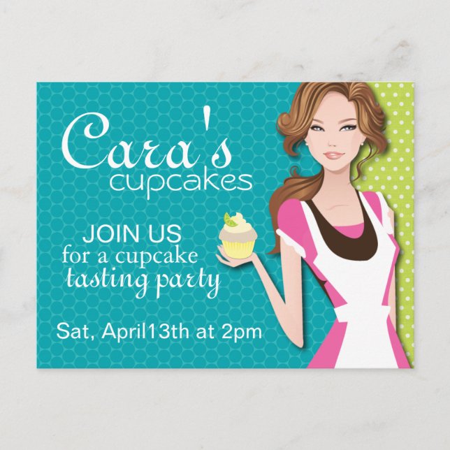 Cupcake Tasting Party Postcard (Front)