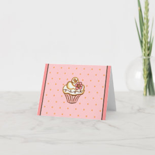 Cupcake Thank You Card