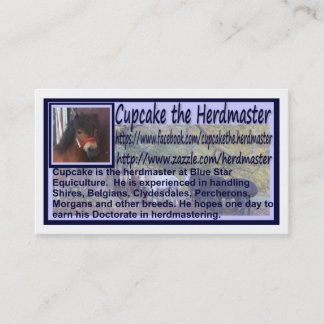 Cupcake The Herdmaster Business Cards
