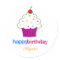 Cupcake Topper Stickers