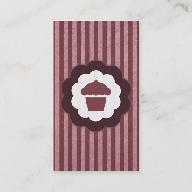 cupcake vintage business card (Front)