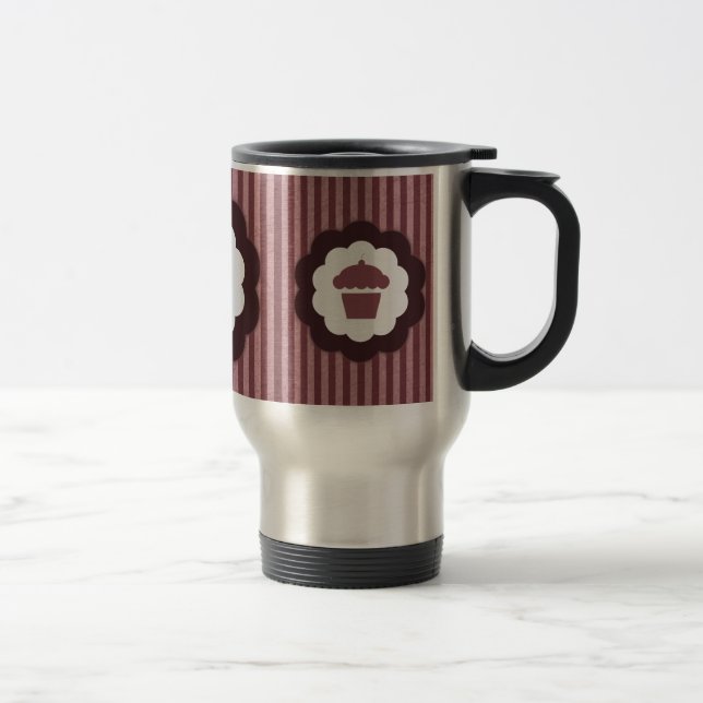 cupcake vintage travel mug (Right)