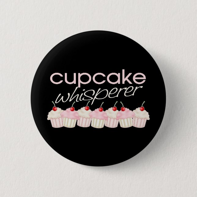 Cupcake Whisperer 2 Inch Round Button (Front)