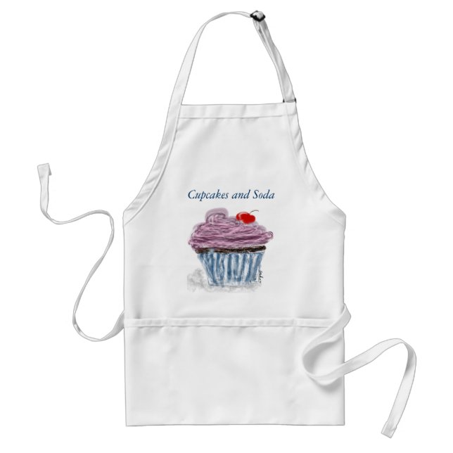 Cupcake with Cherry Standard Apron (Front)