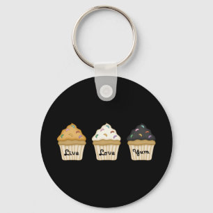 Cupcake Yum Keychain