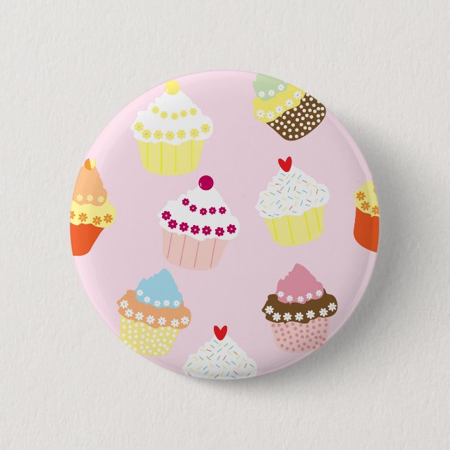 Cupcakes 2 Inch Round Button (Front)